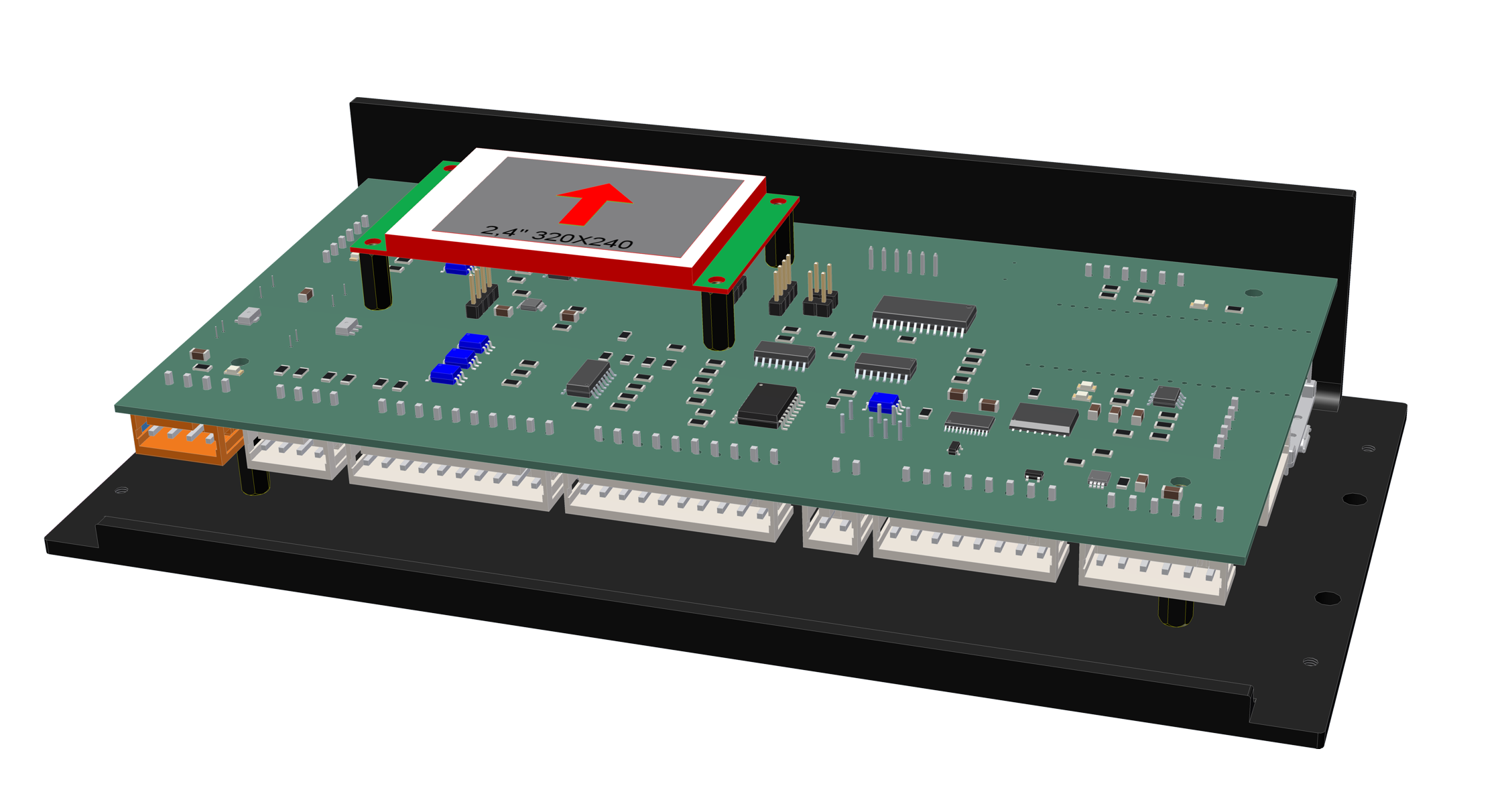 E-Motion III Gehäuse mit 电子技术 komplett